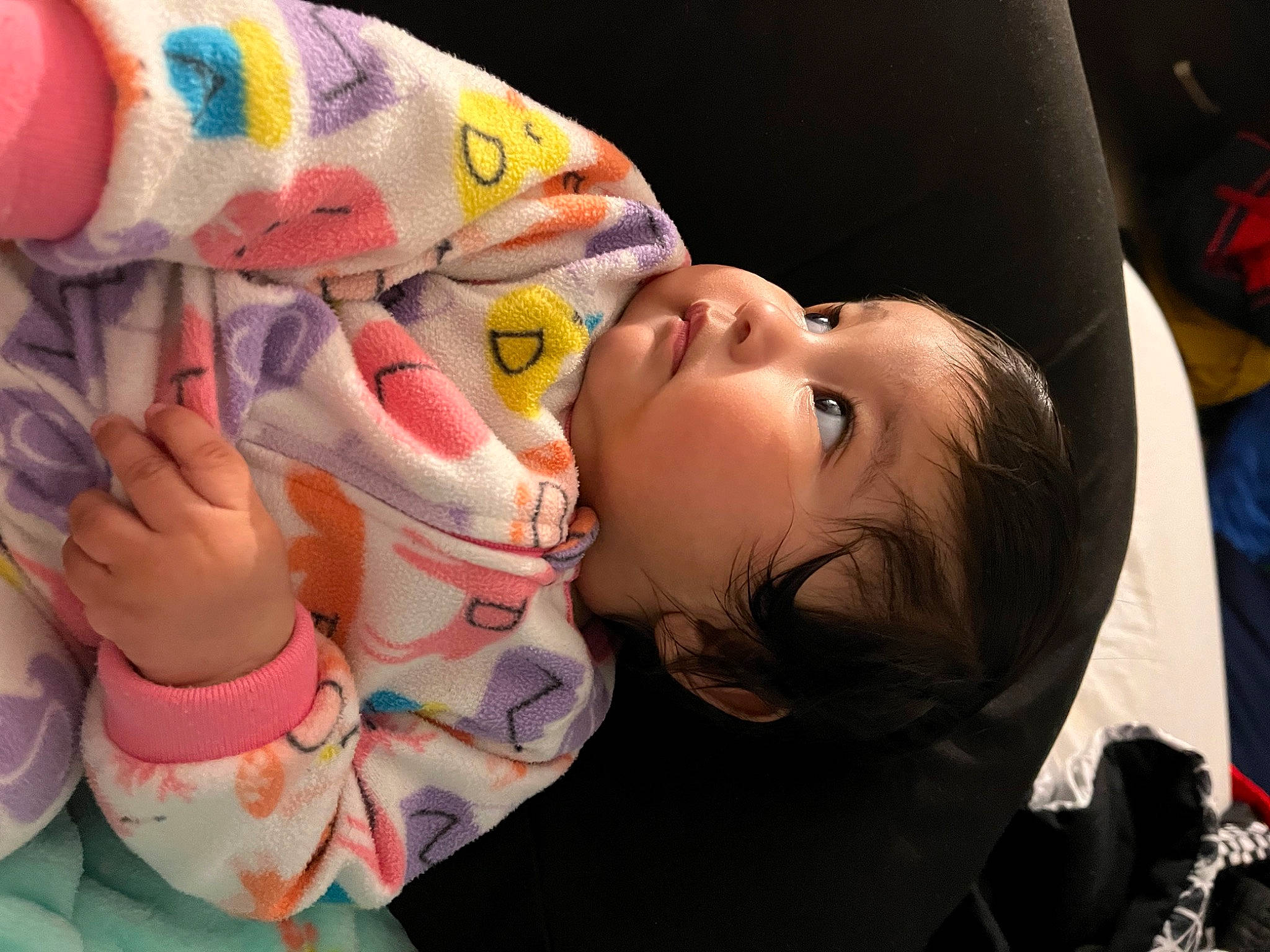 Helena is registered to the contest to win money with this photo: baby, baby_products, baby_toddler_clothing, cheek, child, event, fun, happy, lip, mouth, nail, nose, person, play, room, skin, stuffed_toy, sweetness, thumb, toddler