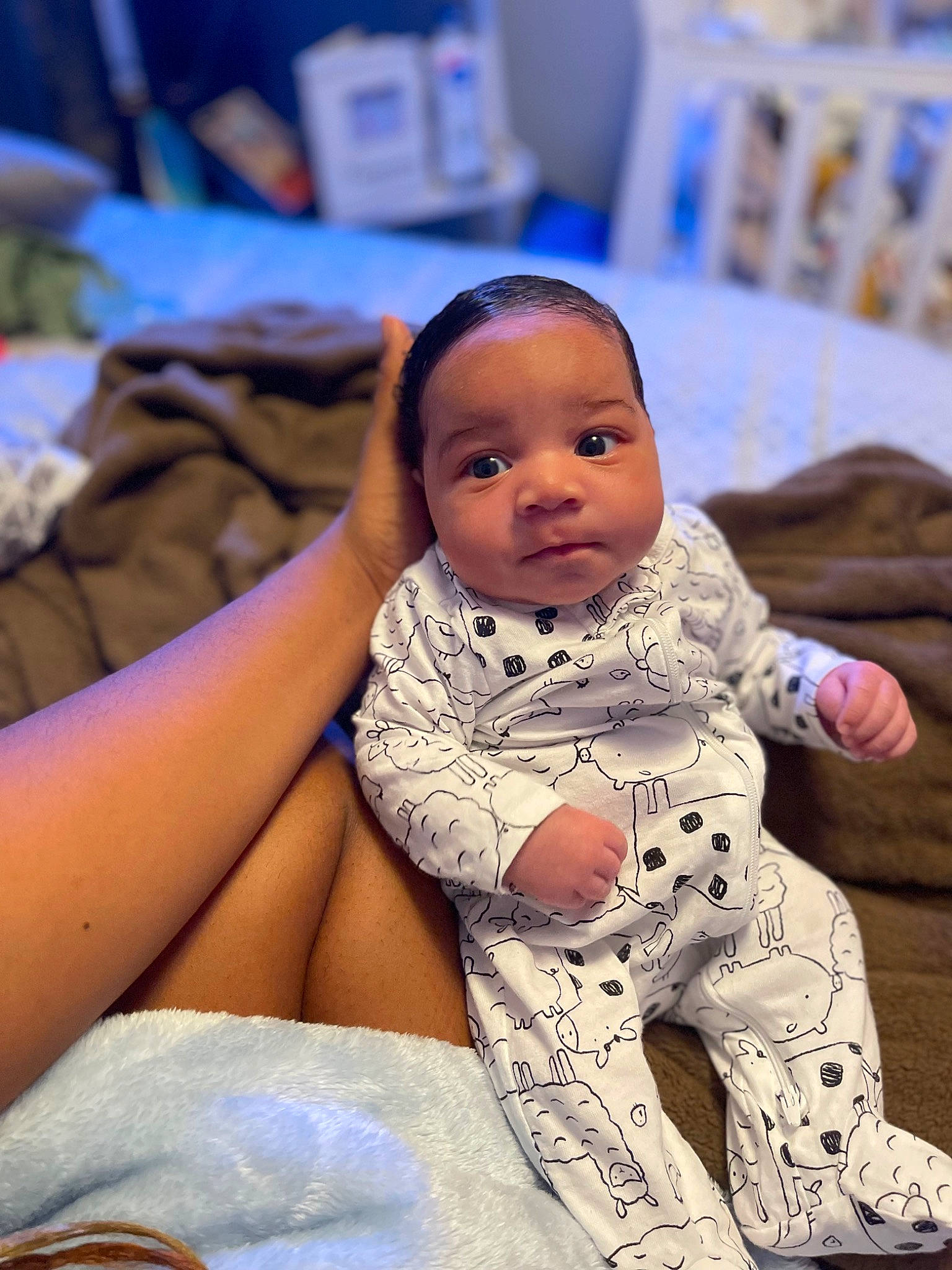 Elias joined the competition — help win amazing prizes! baby, baby_toddler_clothing, blue, cheek, child, comfort, dress, event, face, finger, flooring, fun, happy, head, human_body, leisure, person, sitting, skin, smile