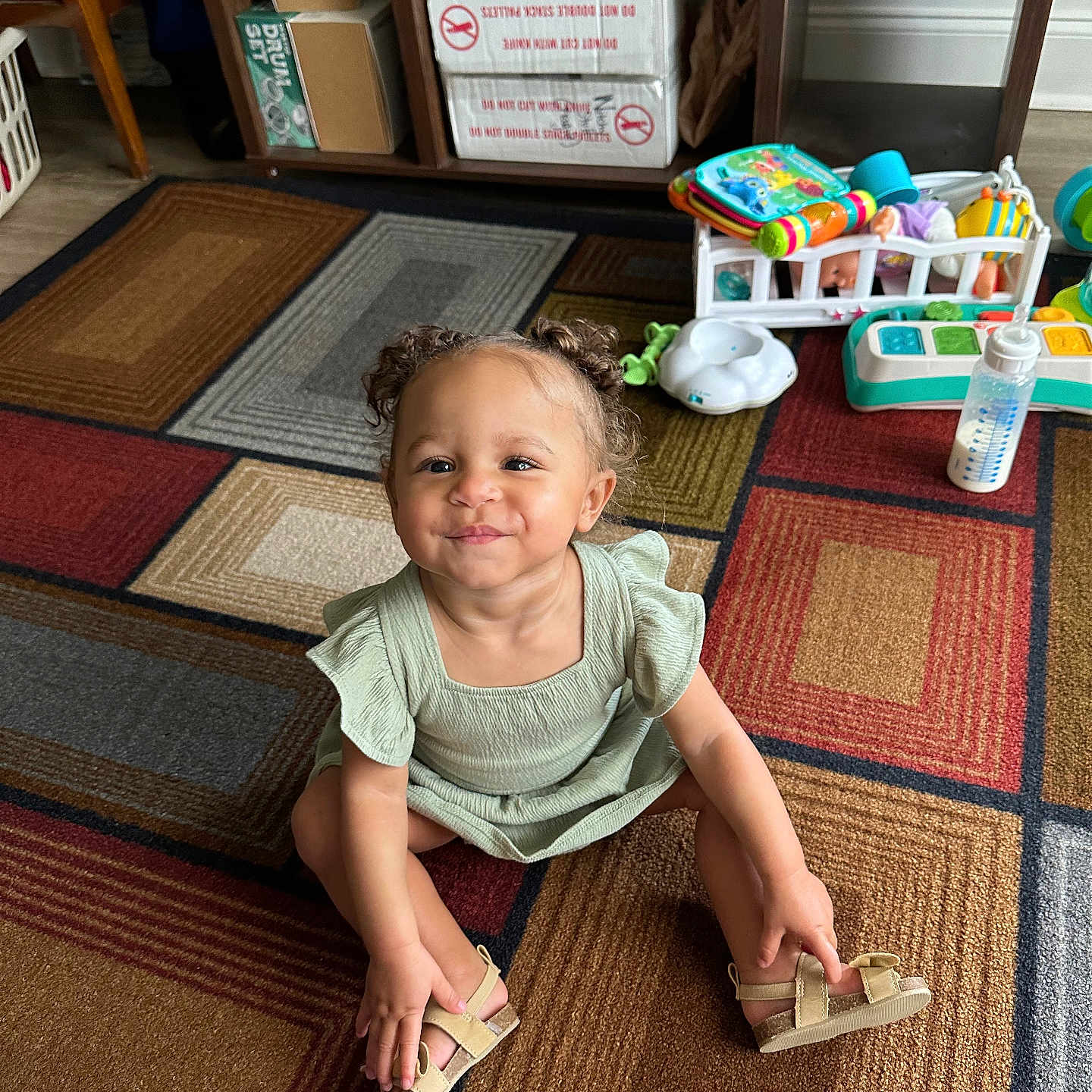 Ember is registered to the contest to win money with this photo: architecture, building, child, clothing, face, female, footwear, furniture, girl, head, indoors, interiordesign, livingroom, person, photography, portrait, room, sandal, sitting, wood