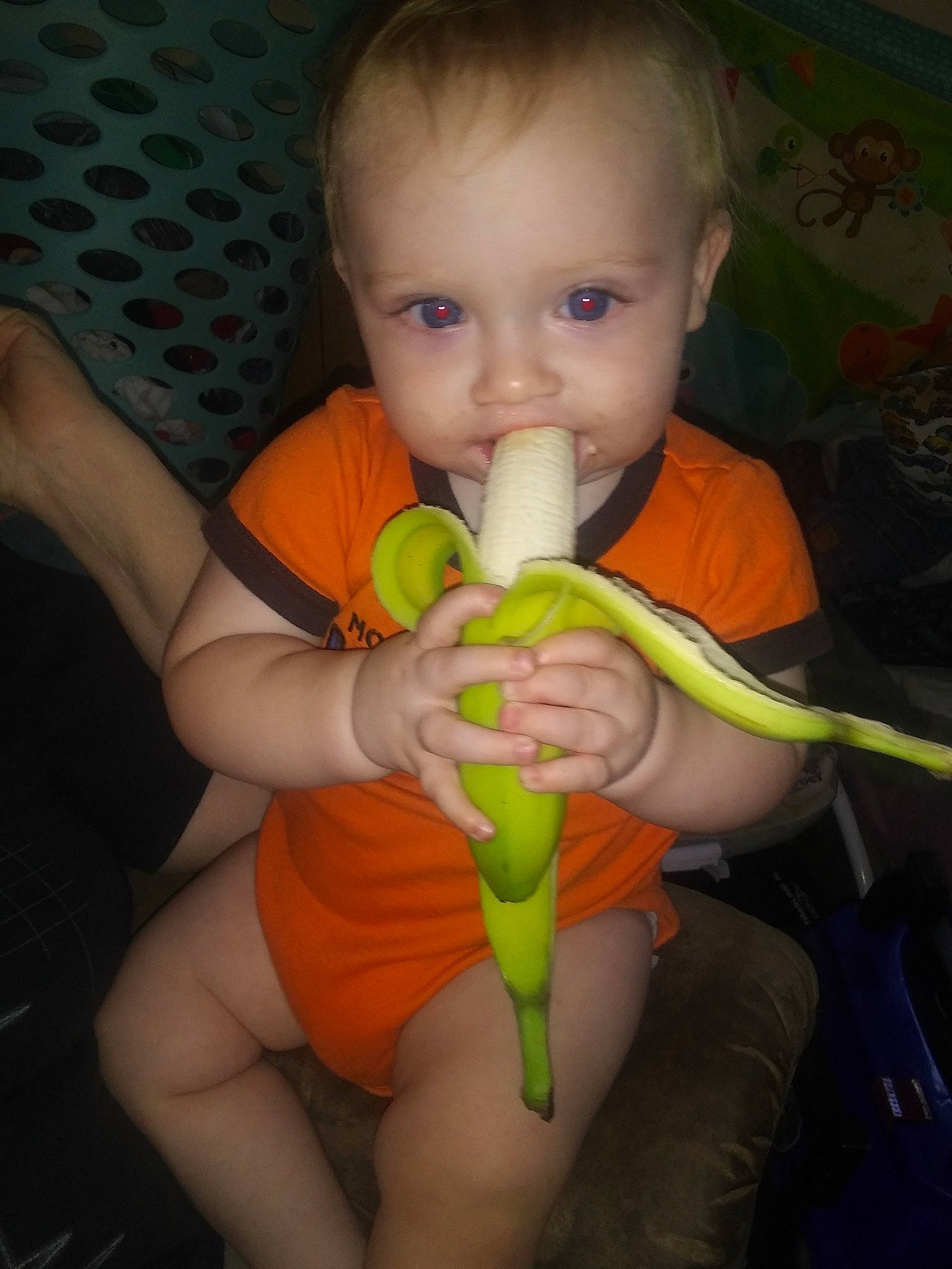 Braison is registered to the contest to win money with this photo: baby, baby_products, child, eye, finger, fun, joy, neck, person, play, product, smile, toddler, vegetable