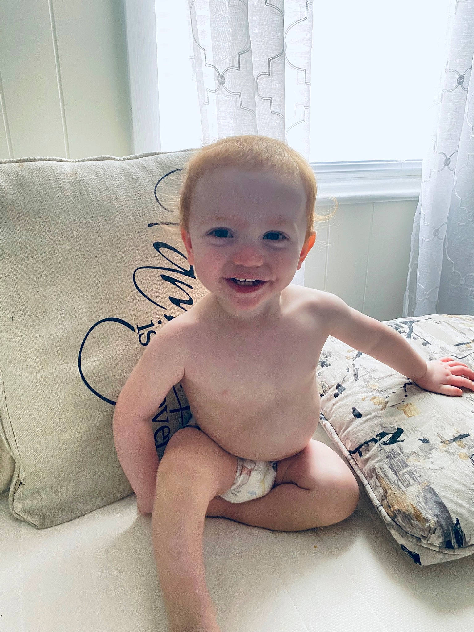 Brandon joined the competition — help win amazing prizes! abdomen, baby, baby_toddler_clothing, blond, cheek, chest, child, comfort, eye, finger, flooring, happy, human_leg, joy, knee, person, skin, smile, stomach, thigh