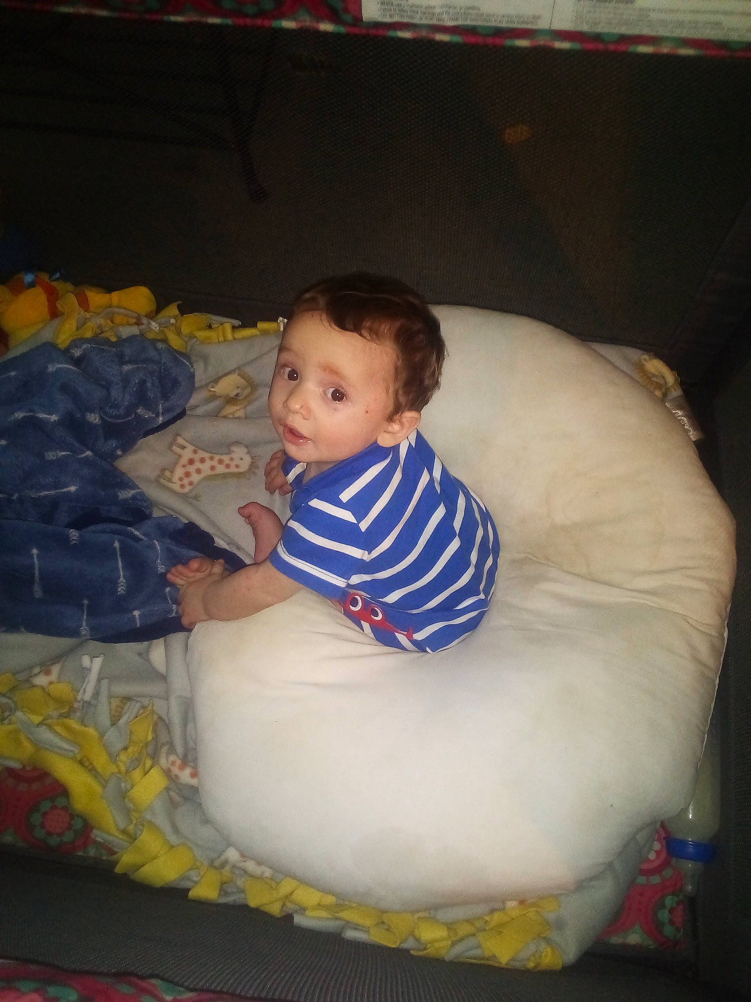 Karsyn joined the competition — help win amazing prizes! baby, cheek, child, family, furniture, person, sitting, skin, toddler