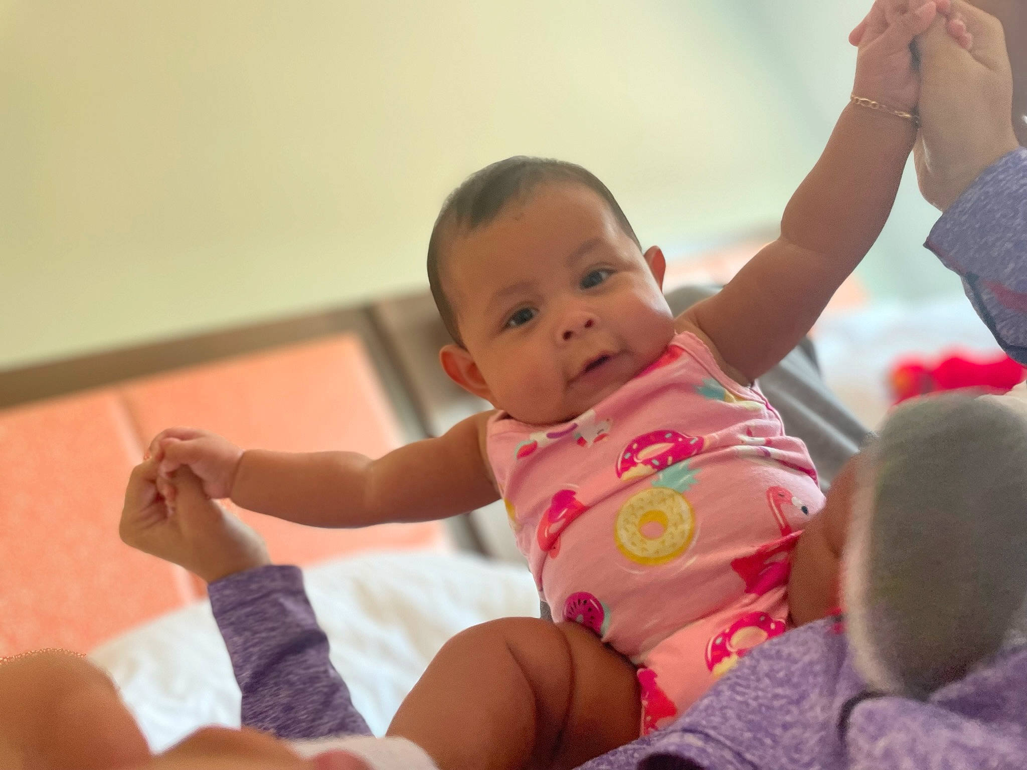 Celeste joined the competition — help win amazing prizes! baby, baby_toddler_clothing, cheek, child, comfort, finger, foot, fun, gesture, hand, happy, human_body, human_leg, joint, lap, leisure, person, sitting, skin, thigh