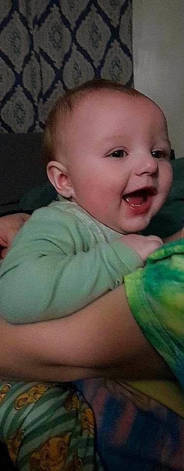 Daxton joined the competition — help win amazing prizes! baby, baby_toddler_clothing, cheek, chest, comfort, ear, eye, eyebrow, finger, gesture, happy, human_body, iris, lip, mouth, nose, person, sleeve, smile, thumb