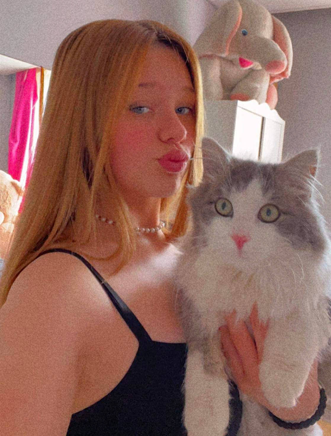 Mamour participe au concours pour gagner de l'argent avec cette photo : blond, bow_tie, brown_hair, carnivore, cat, chest, domestic_short_haired_cat, eyelash, fawn, felidae, fur, jewellery, layered_hair, long_hair, necklace, selfie, shoulder, skin, small_to_medium_sized_cats, whiskers