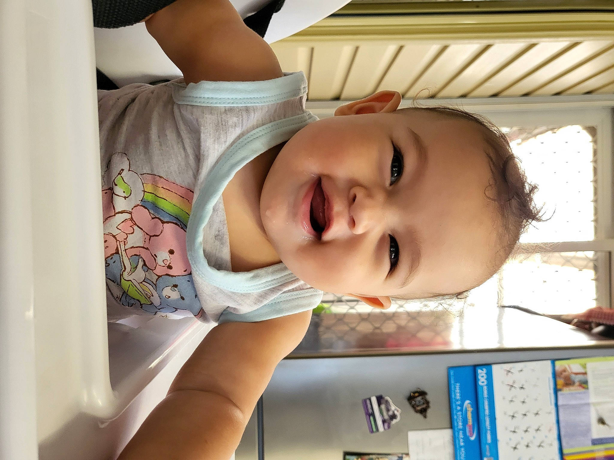 Emilie Rose is registered to the contest to win money with this photo: baby, baby_laughing, baby_products, cheek, chest, child, eyebrow, eyelash, fun, happy, leisure, mouth, nose, person, product, room, skin, smile, thigh, toddler