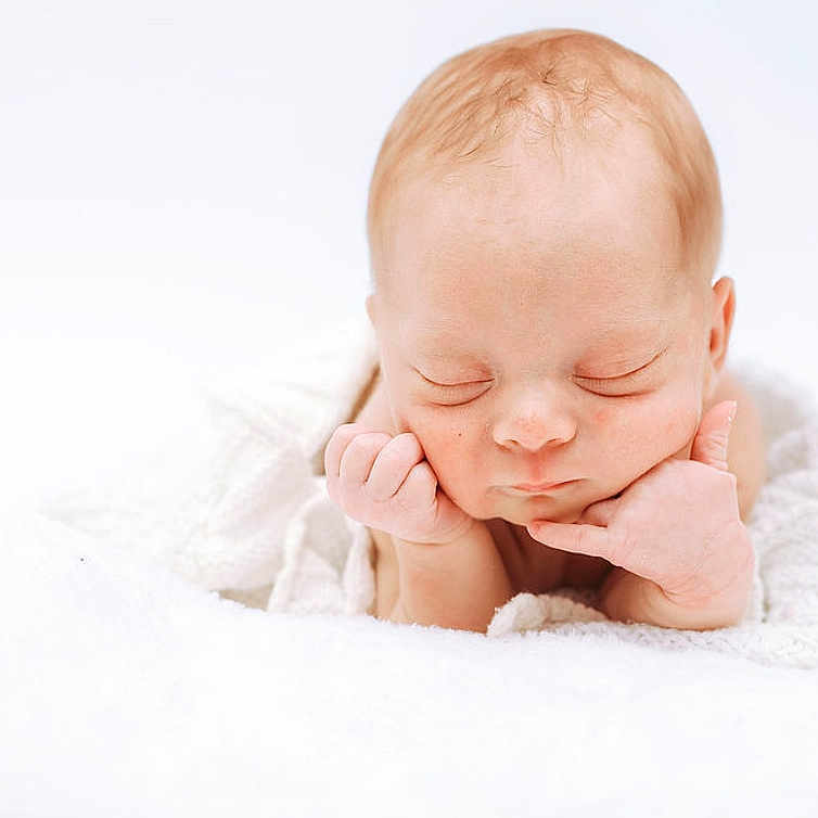 Schaefer is registered to the contest to win money with this photo: baby, blanket, child, closeup, cozy, cute, face, hands, head, infant, newborn, peaceful, portrait, resting, skin, sleeping, soft, warm, white, young