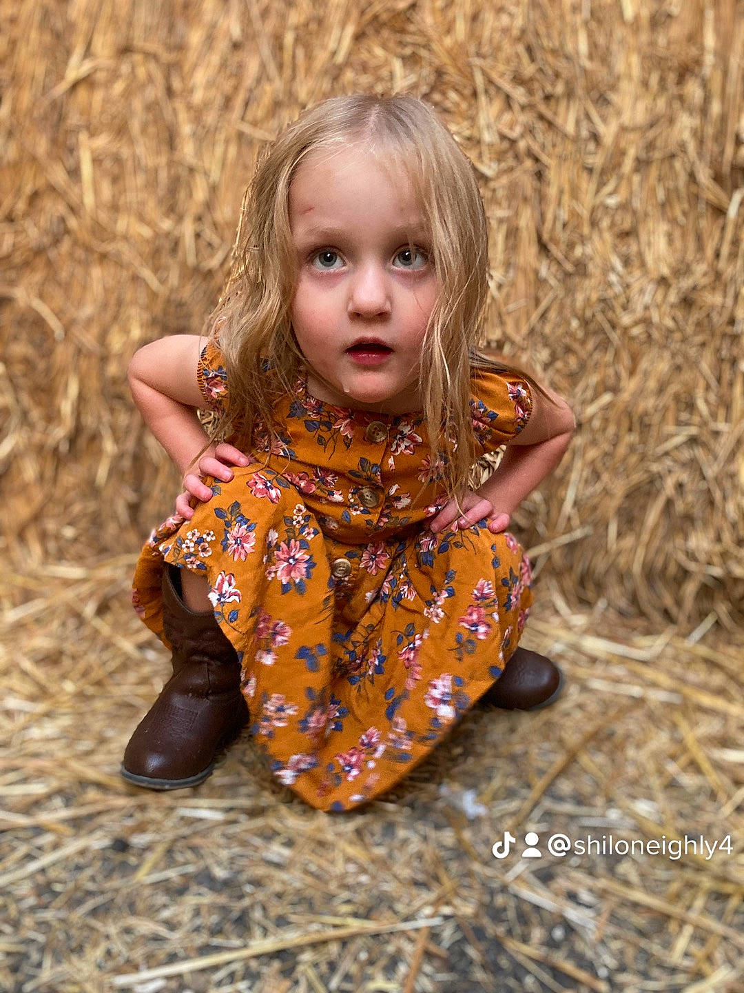 Emma joined the competition — help win amazing prizes! adaptation, baby, baby_toddler_clothing, blond, child, dress, eye, face, fun, grass, happy, head, human_body, people_in_nature, person, plant, sitting, skin, soil, toddler