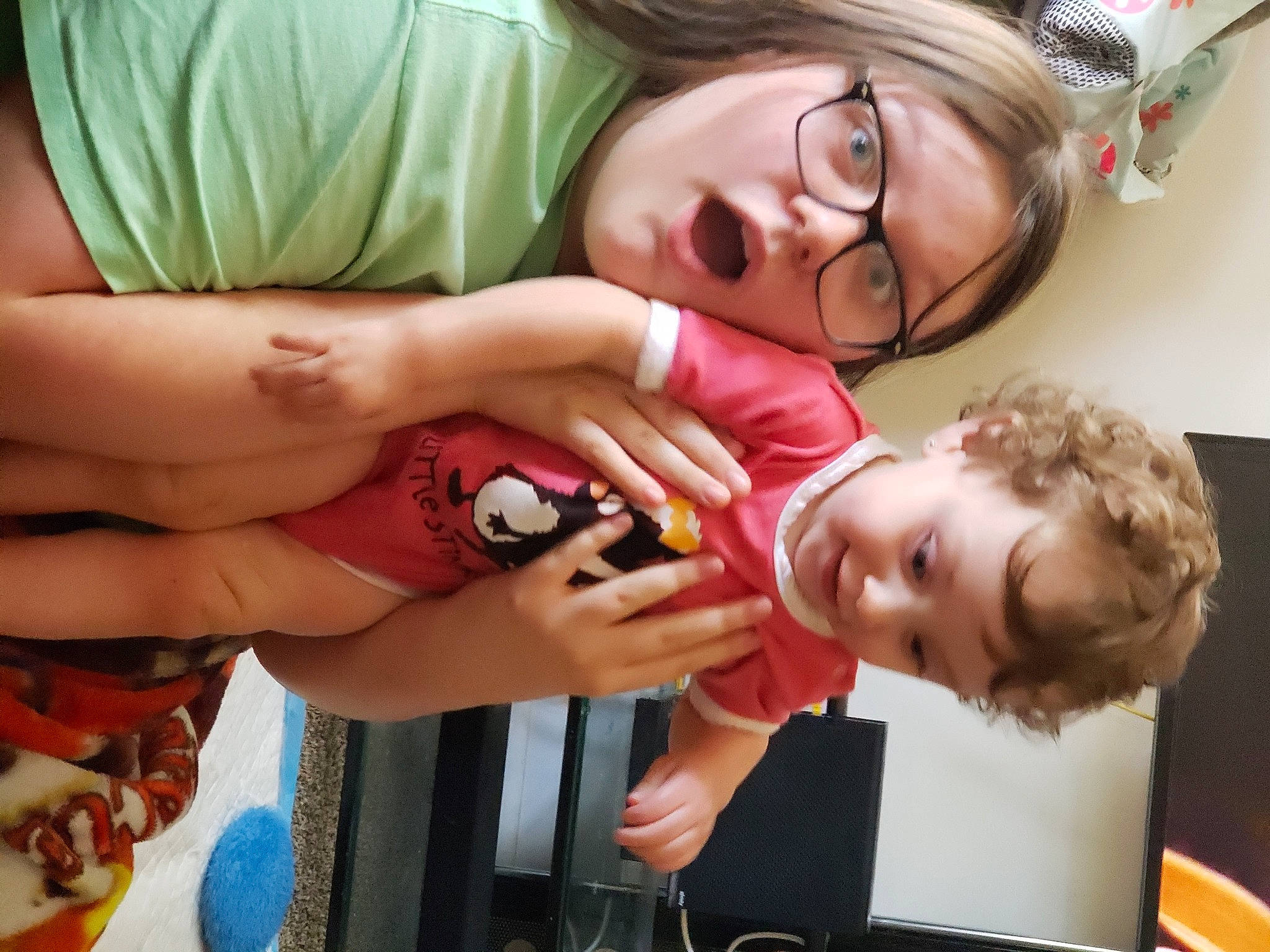 Heaven is registered to the contest to win money with this photo: chest, child, comfort, elbow, event, eyelash, eyewear, finger, fun, gesture, happy, mammal, mouth, nail, person, sharing, smile, surprise, thumb, toddler