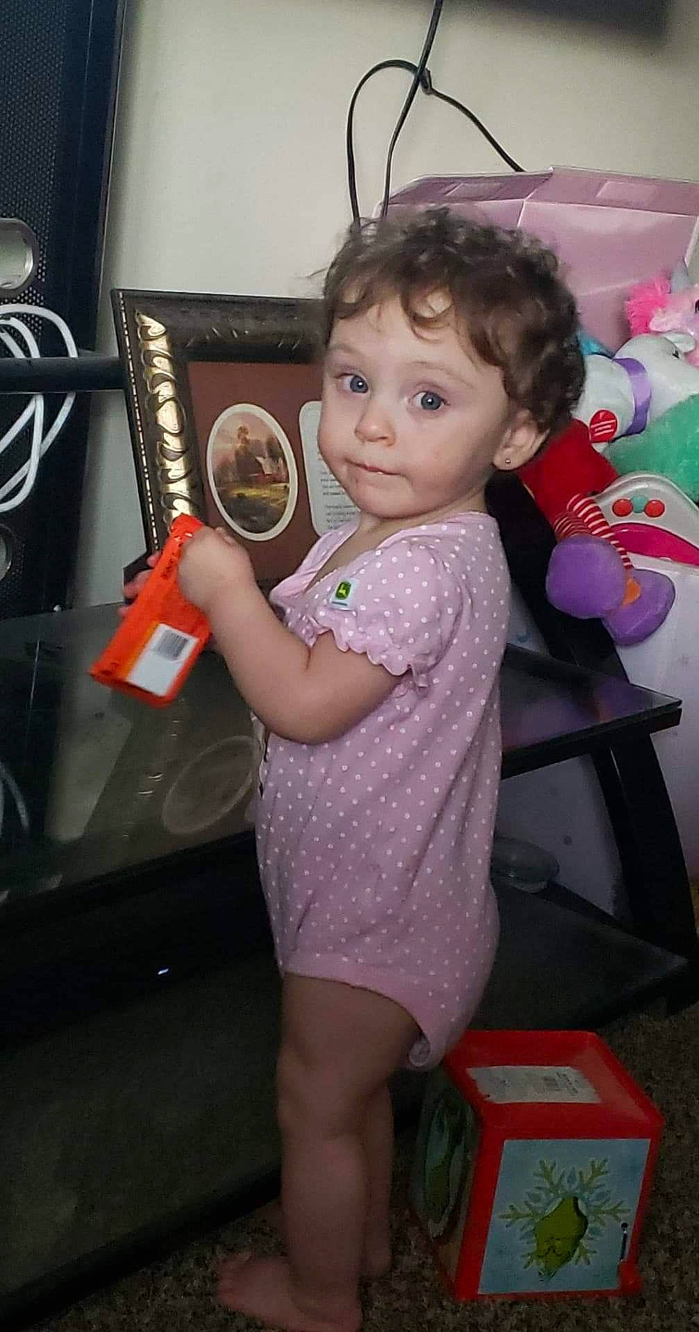 Abigail joined the competition — help win amazing prizes! arm, baby, baby_toddler_clothing, chair, child, event, face, food, fun, happy, human_leg, person, room, shorts, sitting, t_shirt, tableware, thigh, thumb, toddler