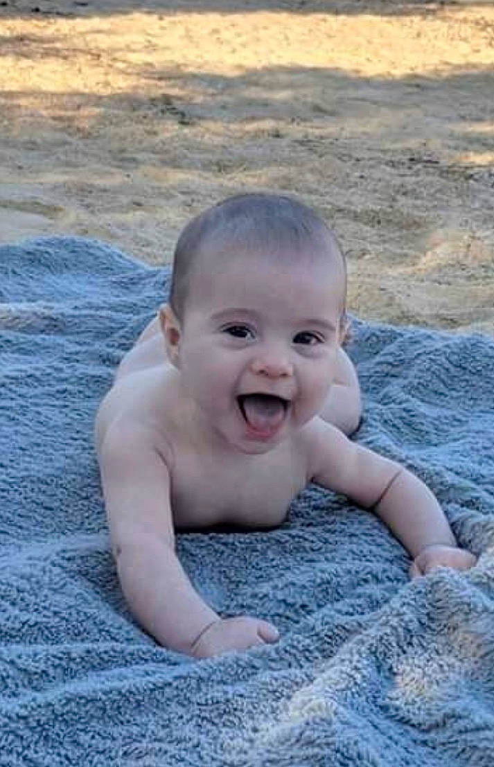 Carlino joined the competition — help win amazing prizes! baby, child, facial_expression, fun, laugh, person, photography, sea, skin, smile, summer, toddler, vacation