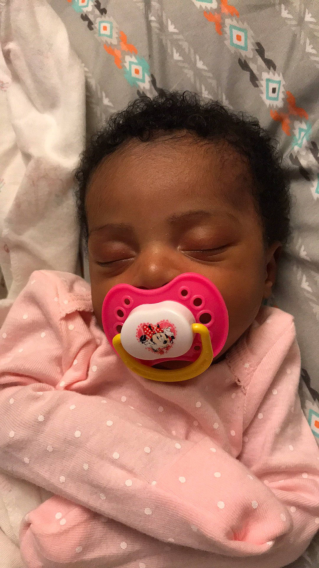 Janiya joined the competition — help win amazing prizes! baby, baby_products, baby_toddler_clothing, button, cheek, child, eyebrow, linens, person, pink, skin, toddler