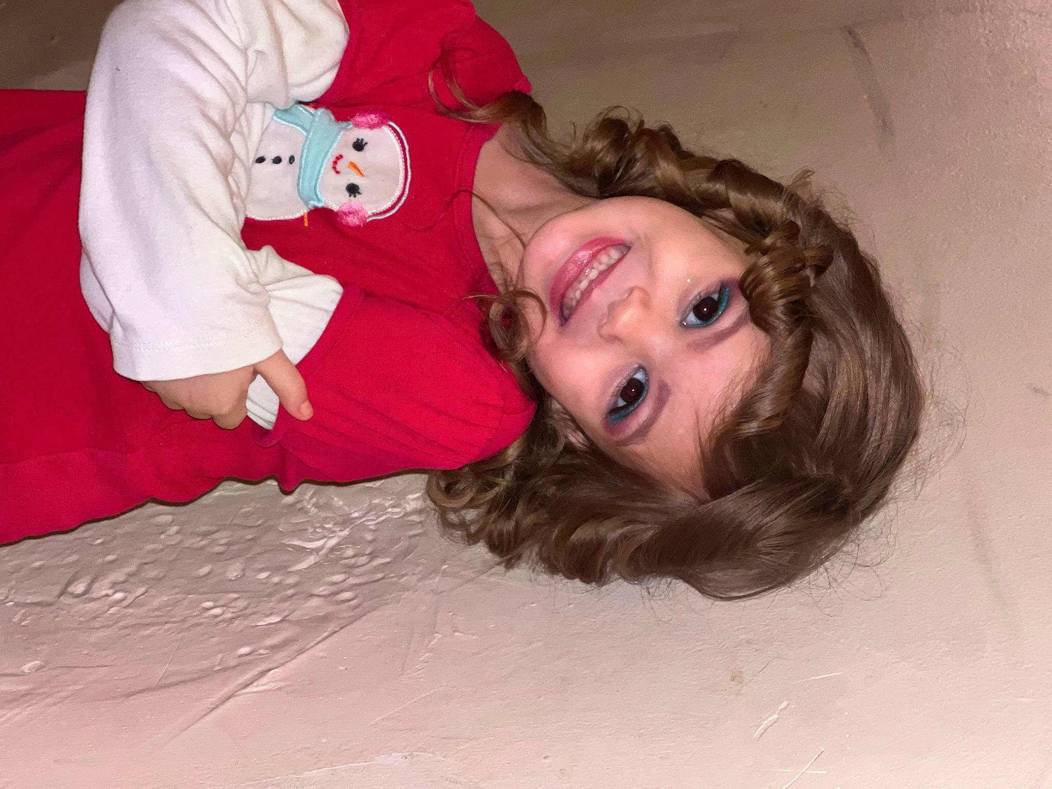 Ariyah is registered to the contest to win money with this photo: baby_toddler_clothing, carmine, cheek, child, comfort, flash_photography, flooring, fun, fur, happy, joy, laugh, magenta, mouth, nose, person, room, sitting, sleeve, smile