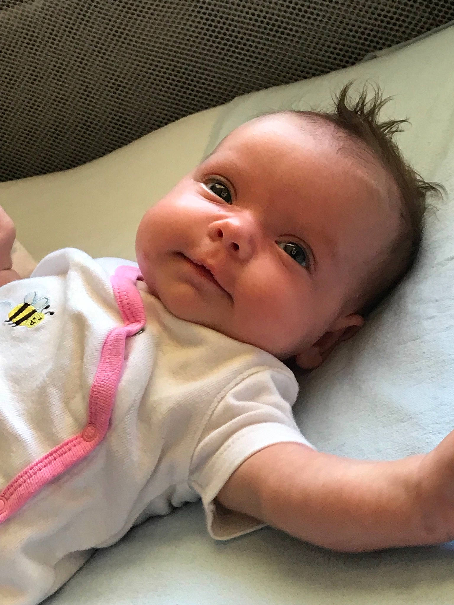 Cheyanne joined the competition — help win amazing prizes! baby, cheek, child, chin, eye, face, head, lip, mouth, nose, person, skin, smile, toddler