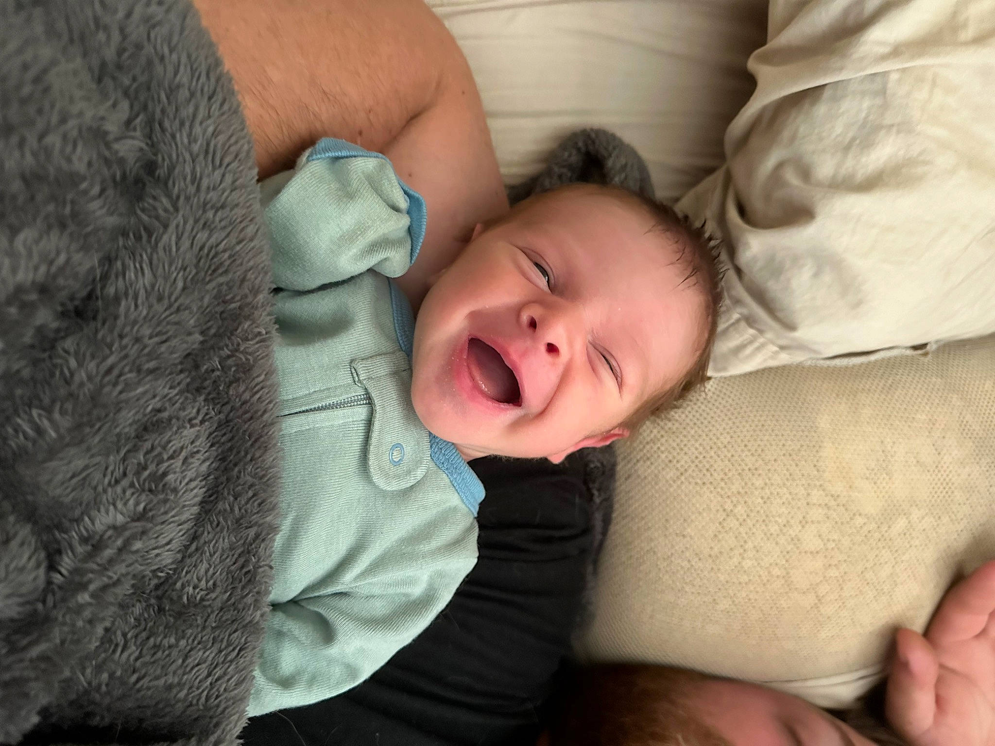 Krew joined the competition — help win amazing prizes! baby, baby_toddler_clothing, cheek, comfort, eye, eyelash, finger, gesture, grass, hand, happy, human_body, leg, mammal, nose, person, skin, smile, thumb, toddler