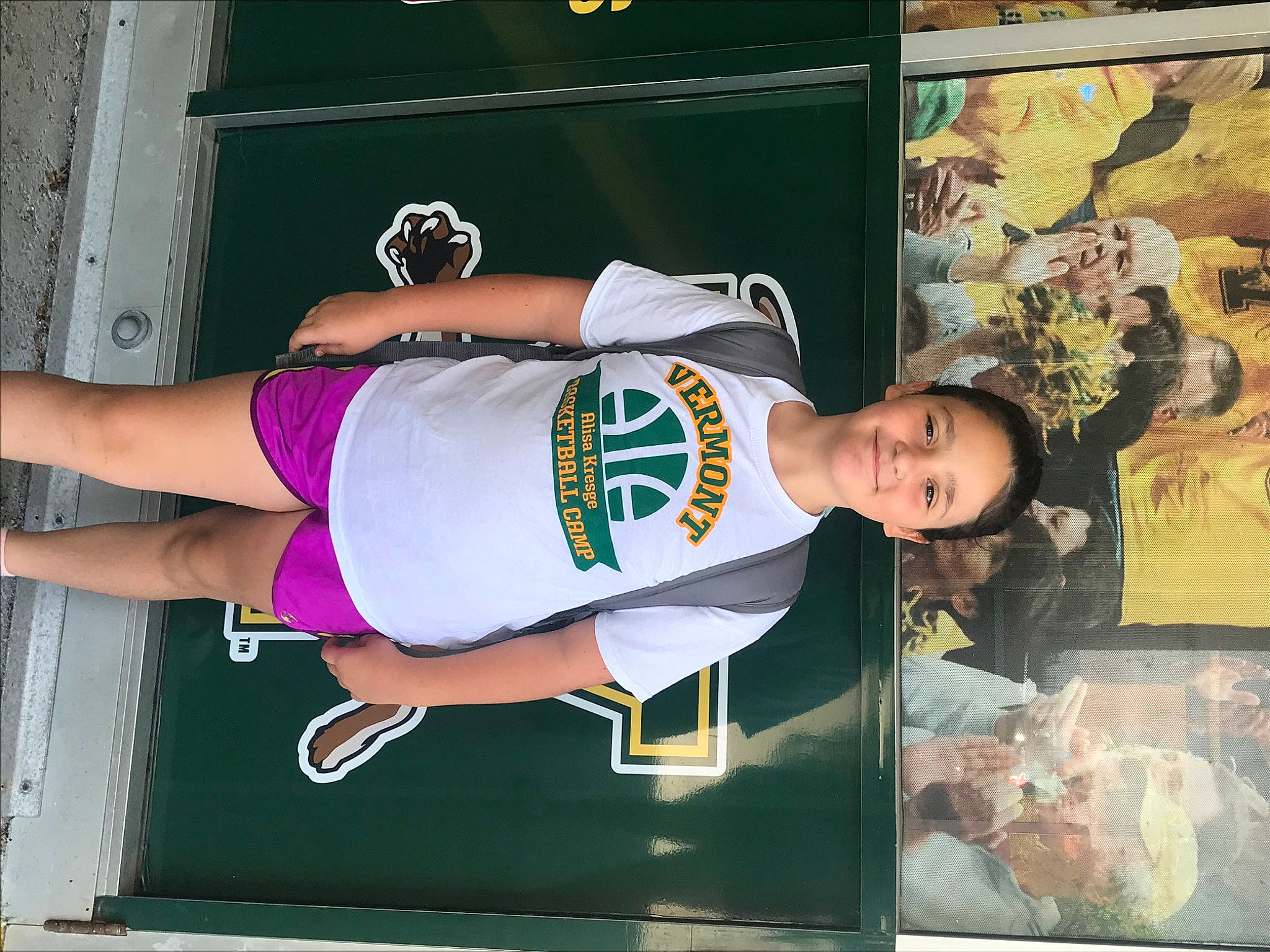 Mckayla joined the competition — help win amazing prizes! advertising, art, artist, cool, elbow, fun, hat, human_leg, joy, knee, magenta, pattern, person, sandal, shorts, sportswear, t_shirt, textile, thigh, visual_arts