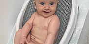Theo joined the competition — help win amazing prizes! baby, bathtub, bath, bubbles, child, cute, face, happy, infant, naked, person, plastic, seat, smile, skin, water, wet, young, indoors, clean