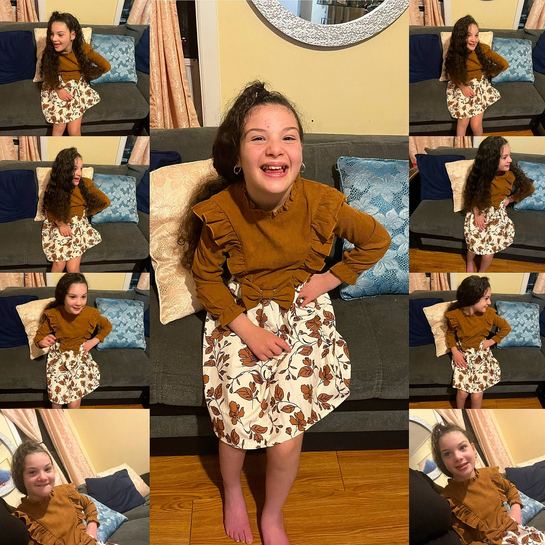 Samara joined the competition — help win amazing prizes! art, beauty, collage, day_dress, eyewear, facial_expression, fashion, hairstyle, joy, luggage_and_bags, orange, pattern, person, photograph, picture_frame, shoulder, sleeve, smile, style, thigh