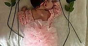 Maïna participe au concours pour gagner de l'argent avec cette photo : baby, pink, flowers, roses, blanket, tutu, headband, lace, infant, sleeping, soft, cute, skin, laying, floral, delicate, toddler, peaceful, resting, fabric