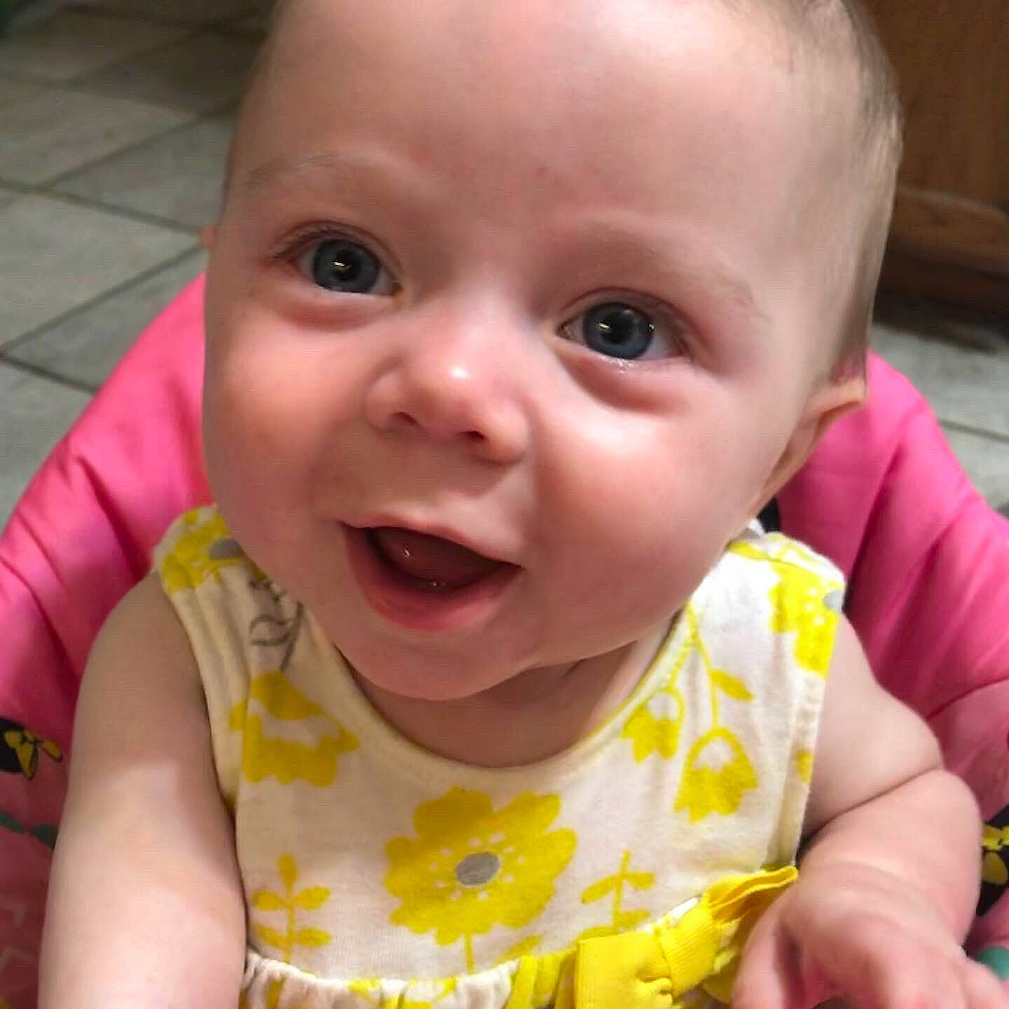 Mavis joined the competition — help win amazing prizes! baby, baby_making_funny_faces, cheek, child, chin, close_up, eye, face, facial_expression, forehead, fun, head, iris, lip, mouth, nose, organ, person, skin, smile
