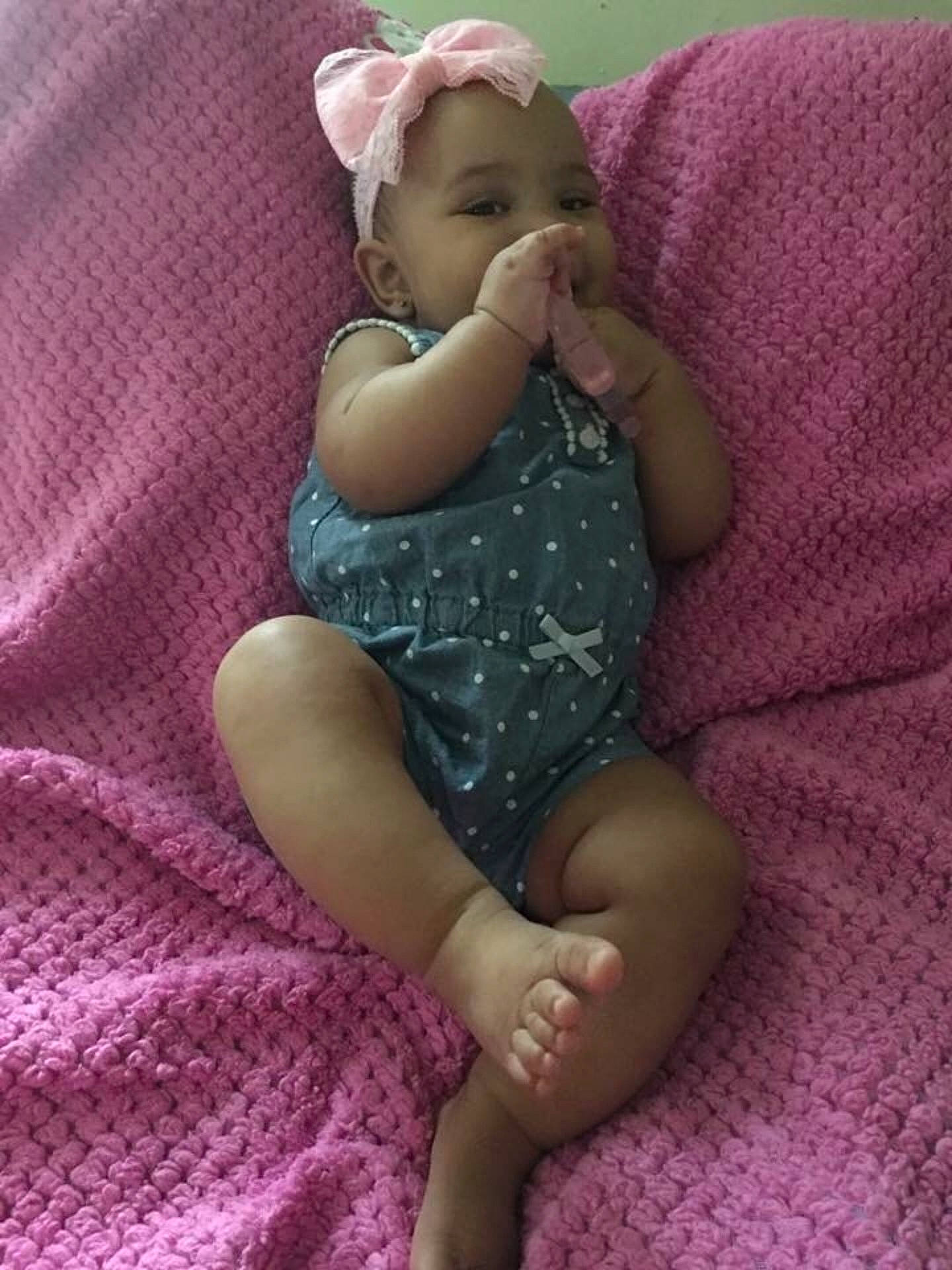 Aloni joined the competition — help win amazing prizes! child, finger, girl, infant, nap, pink, product, purple, skin, sleep, toddler