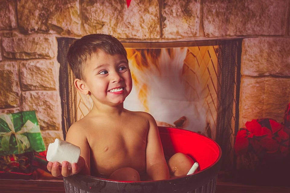Tregan joined the competition — help win amazing prizes! arm, barechested, bathing, chest, child, curtain, flash_photography, fun, happy, joy, leisure, mouth, muscle, nose, person, plant, red, smile, toddler, tree