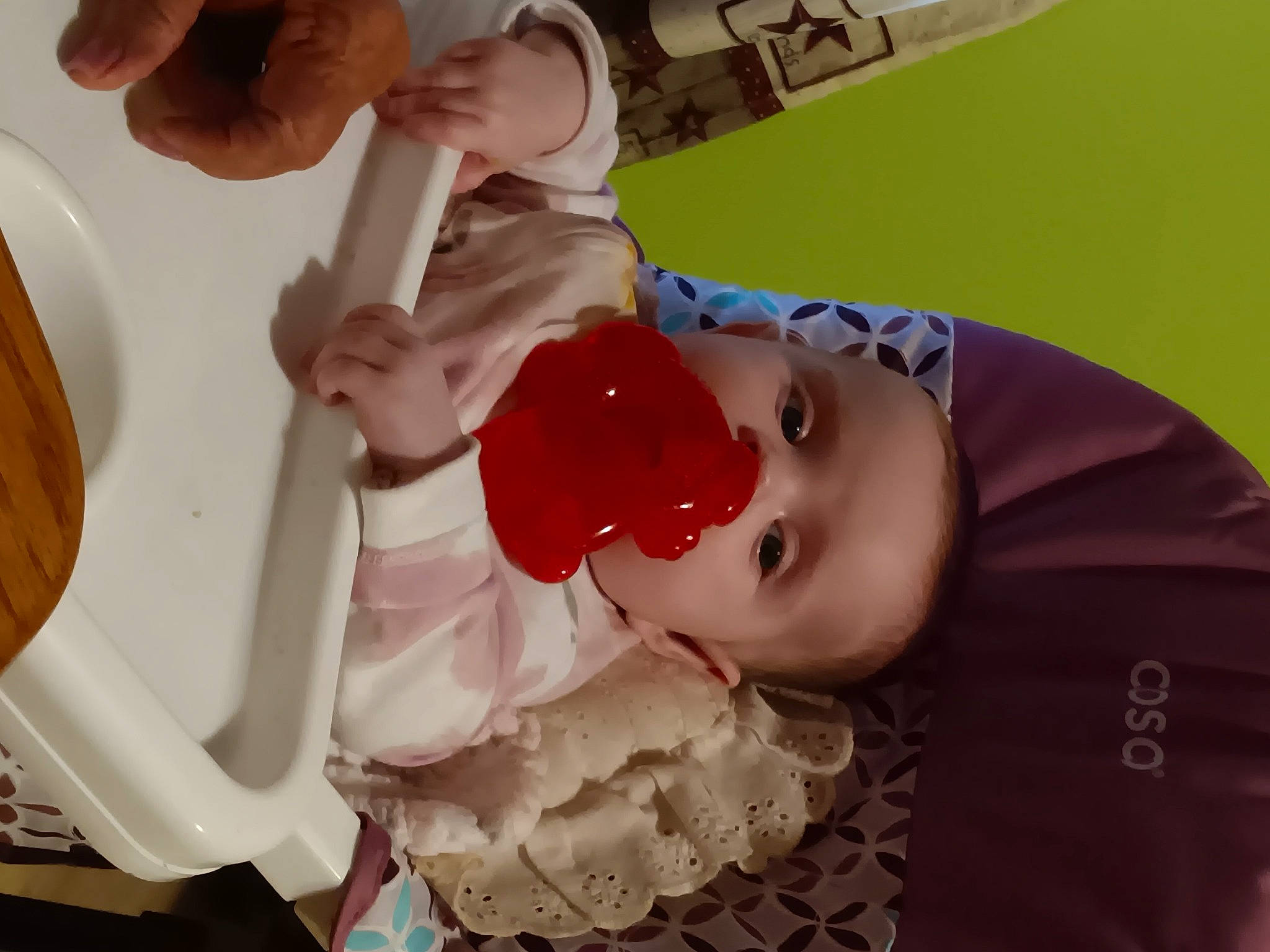 Rebecca is registered to the contest to win money with this photo: baby, baby_products, baby_toddler_clothing, bathing, child, cooking, drinkware, event, fun, happy, mouth, party_supply, person, plastic_bottle, toddler, water