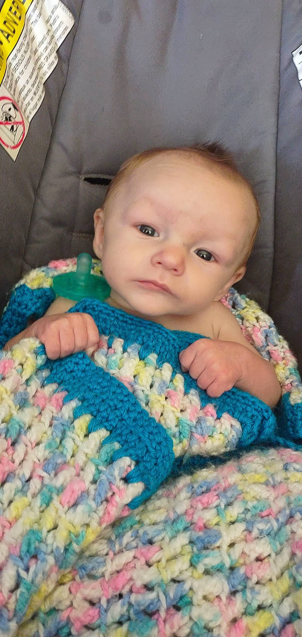 Zaiden is registered to the contest to win money with this photo: art, baby, baby_toddler_clothing, blue, cheek, child, comfort, creative_arts, finger, green, head, iris, linens, people, person, product, skin, sleeve, textile, toddler