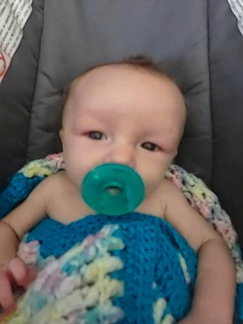 Zaiden is registered to the contest to win money with this photo: baby, baby_safety, baby_sleeping, baby_toddler_clothing, cheek, comfort, drinkware, eye, eyelash, finger, happy, iris, mouth, nail, nose, person, skin, sleeve, textile, thumb