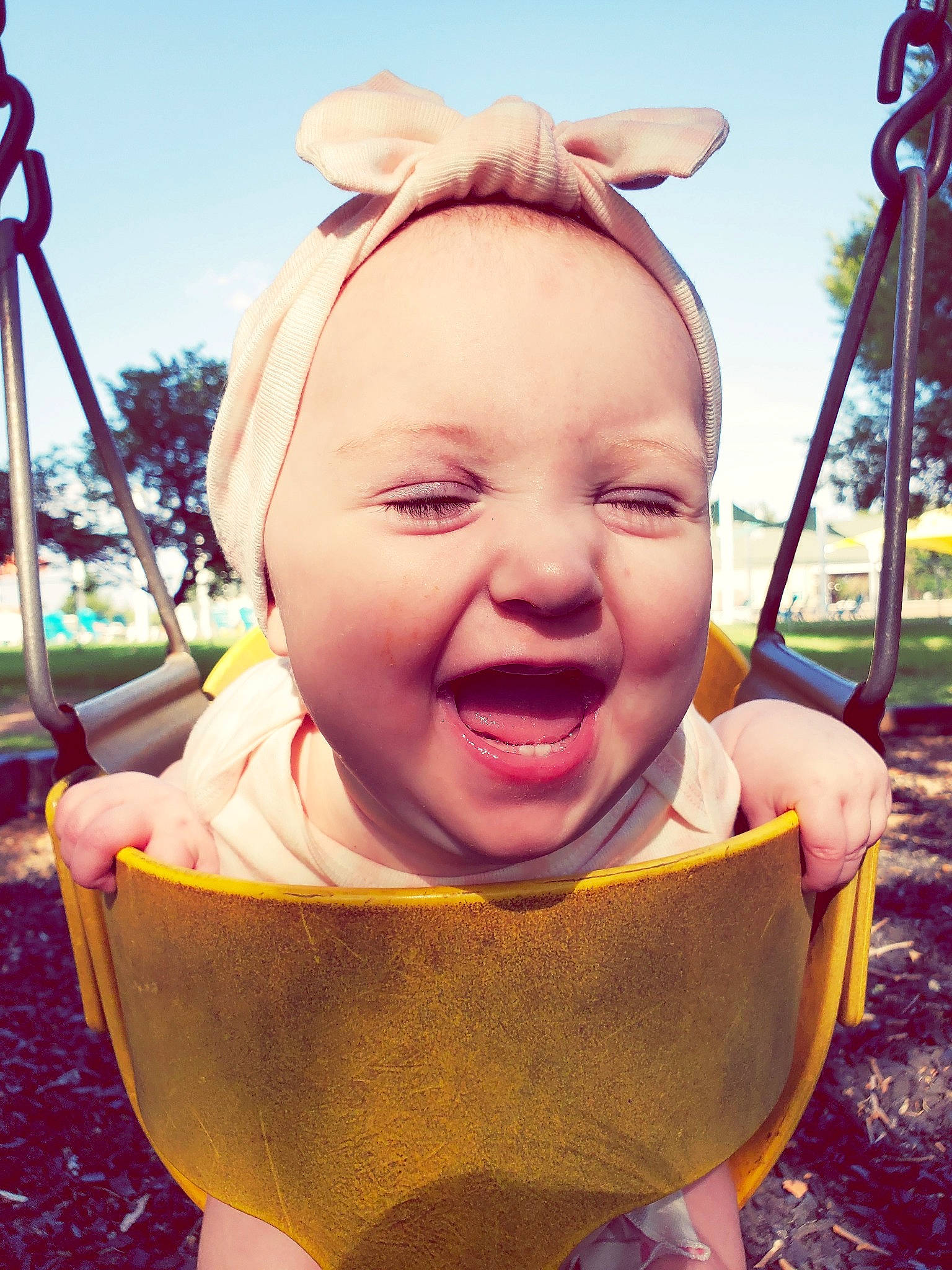 Honey joined the competition — help win amazing prizes! child, eyewear, facial_expression, fashion_accessory, fun, happy, leisure, lip, mouth, outdoor_play_equipment, people_in_nature, person, personal_protective_equipment, play, playground, recreation, sand, skin, sky, smile