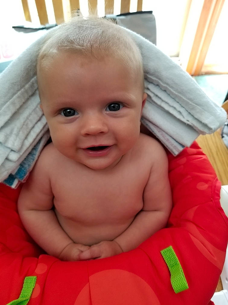 Kent joined the competition — help win amazing prizes! baby, baby_making_funny_faces, cheek, child, chin, eye, eyebrow, face, facial_expression, forehead, fun, head, lip, mouth, muscle, nose, person, product, skin, smile