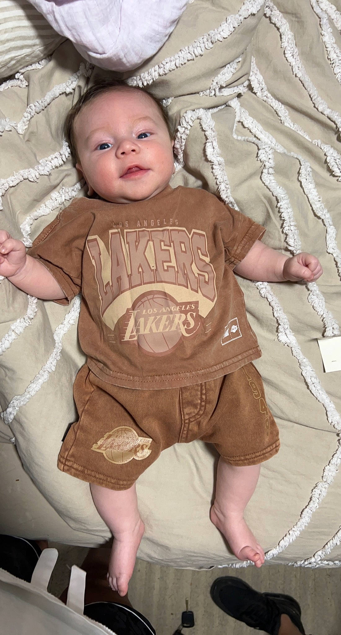 Jakobi joined the competition — help win amazing prizes! baby, baby_toddler_clothing, cheek, chin, comfort, eye, finger, flash_photography, hand, happy, head, iris, leg, neck, person, pink, product, skin, sleeve, textile