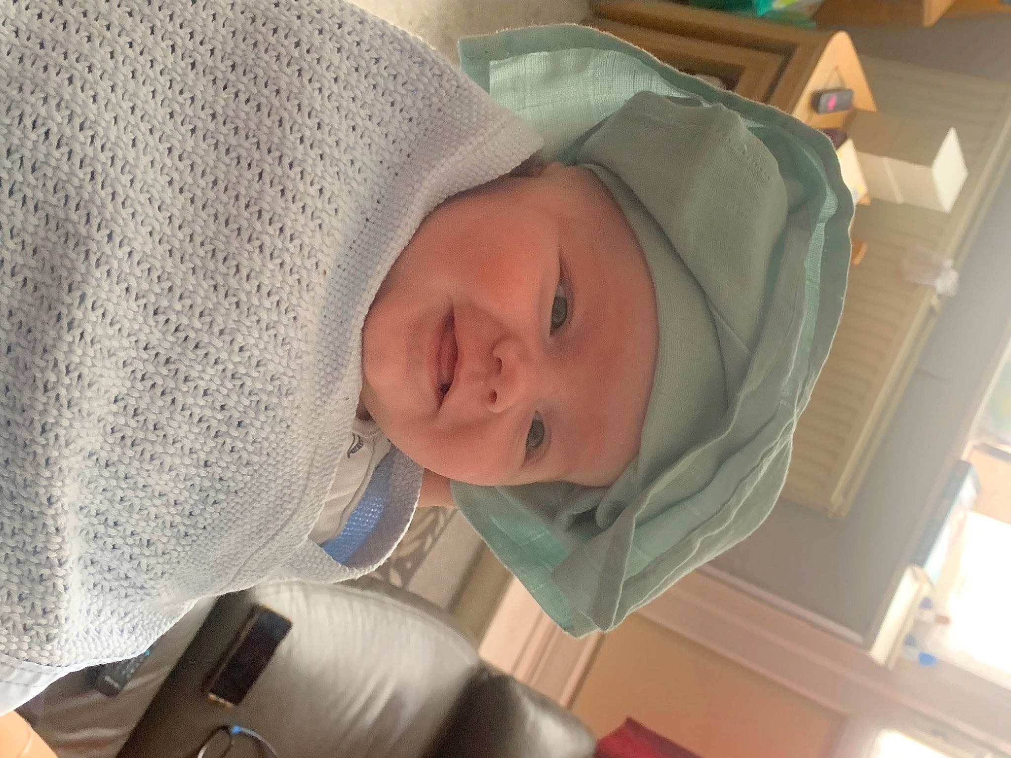 Hudson is registered to the contest to win money with this photo: baby, baby_products, baby_safety, baby_sleeping, baby_toddler_clothing, cheek, child, chin, comfort, eyebrow, headgear, headwear, infant_bed, linens, mouth, nap, nose, person, product, skin