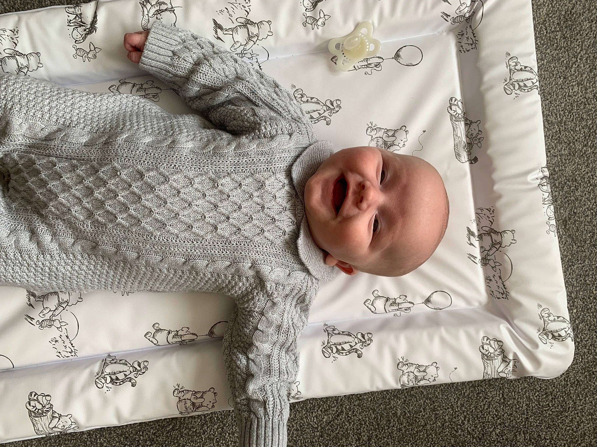 Hudson joined the competition — help win amazing prizes! art, baby, baby_sleeping, baby_toddler_clothing, bedding, child, comfort, font, happy, linens, monochrome_photography, pattern, person, product, rectangle, room, sleeve, smile, textile, toddler