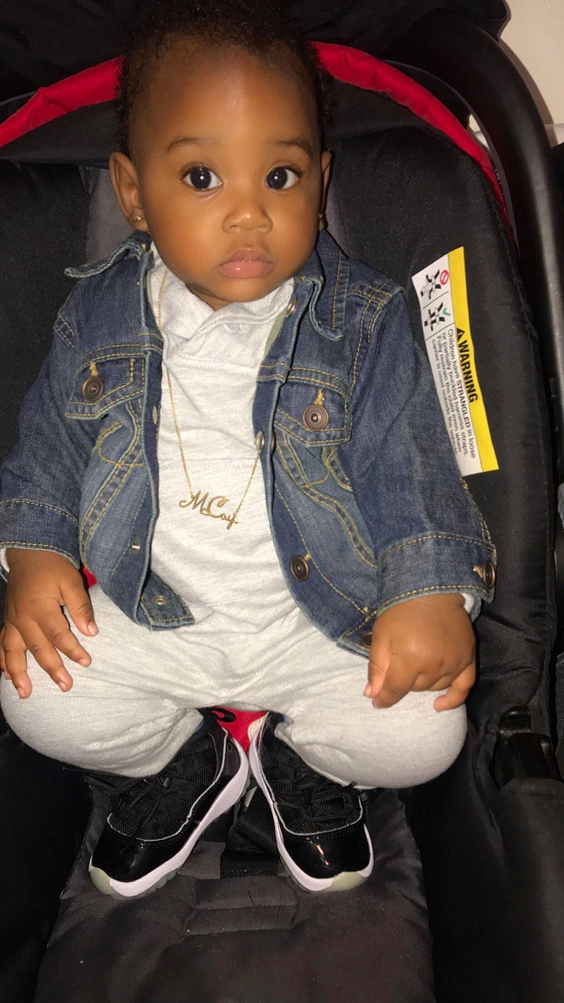 Mccoy joined the competition — help win amazing prizes! baby, baby_toddler_clothing, car_seat, cheek, child, chin, comfort, electric_blue, eye, facial_expression, flash_photography, fun, happy, head, lip, nose, person, sitting, skin, sleeve