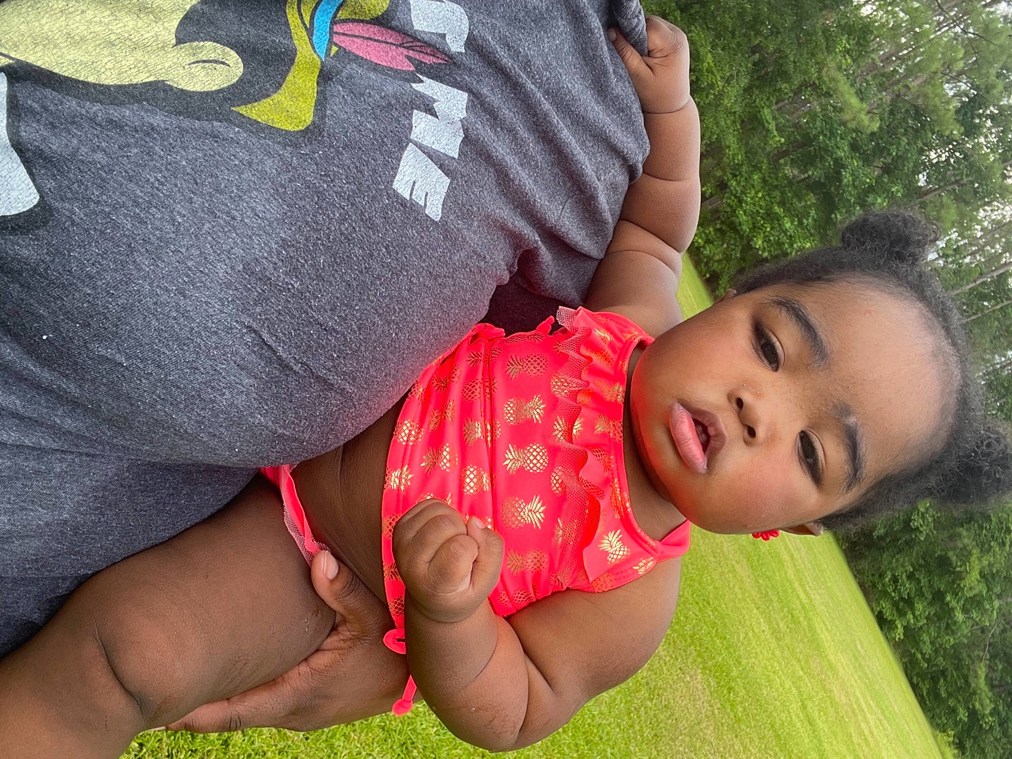 Paris joined the competition — help win amazing prizes! baby_toddler_clothing, black_hair, eye, finger, grass, hairstyle, hand, happy, head, human_body, joint, leg, neck, people_in_nature, person, plant, product, shoulder, skin, thigh