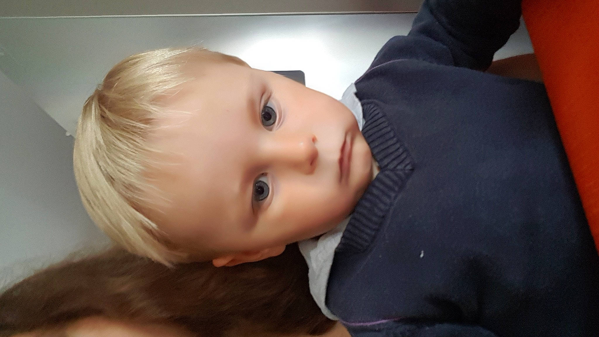 Logan participe au concours pour gagner de l'argent avec cette photo : baby, beauty, blond, cheek, child, chin, close_up, ear, eye, eyebrow, face, forehead, hair, head, lip, mouth, neck, nose, person, skin