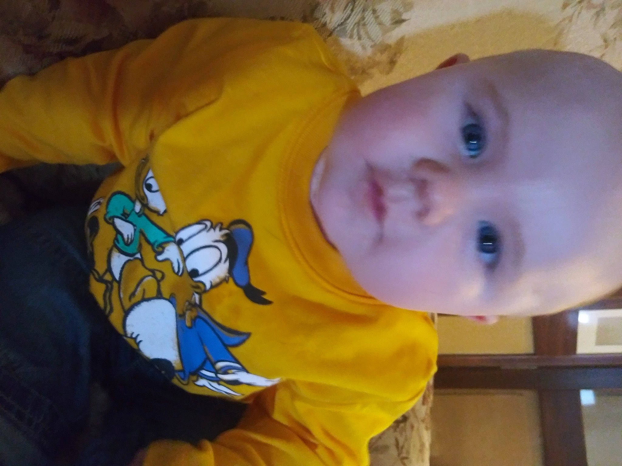 Cayde joined the competition — help win amazing prizes! baby, cheek, child, cool, ear, eye, head, mouth, nose, person, skin, smile, toddler, yellow