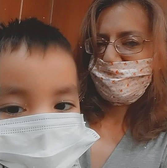 Jose joined the competition — help win amazing prizes! child, duct_tape, face, glasses, head, lip, mask, mouth, nose, person, skin, smile