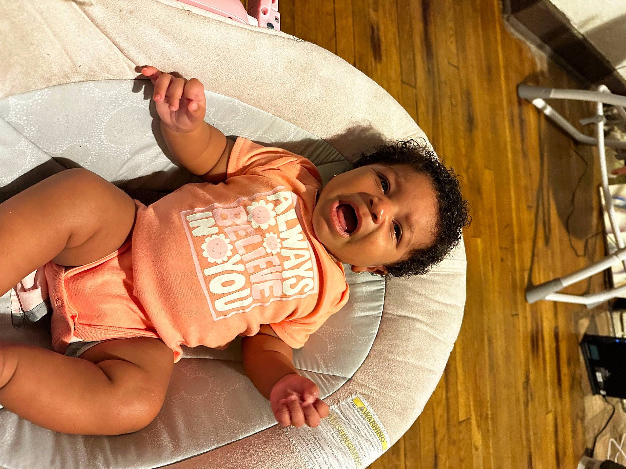 Blessyn Parker is registered to the contest to win money with this photo: abdomen, baby, baby_toddler_clothing, child, comfort, elbow, flesh, foot, fun, happy, human_leg, knee, leisure, mouth, person, shorts, sitting, skin, thigh, toddler