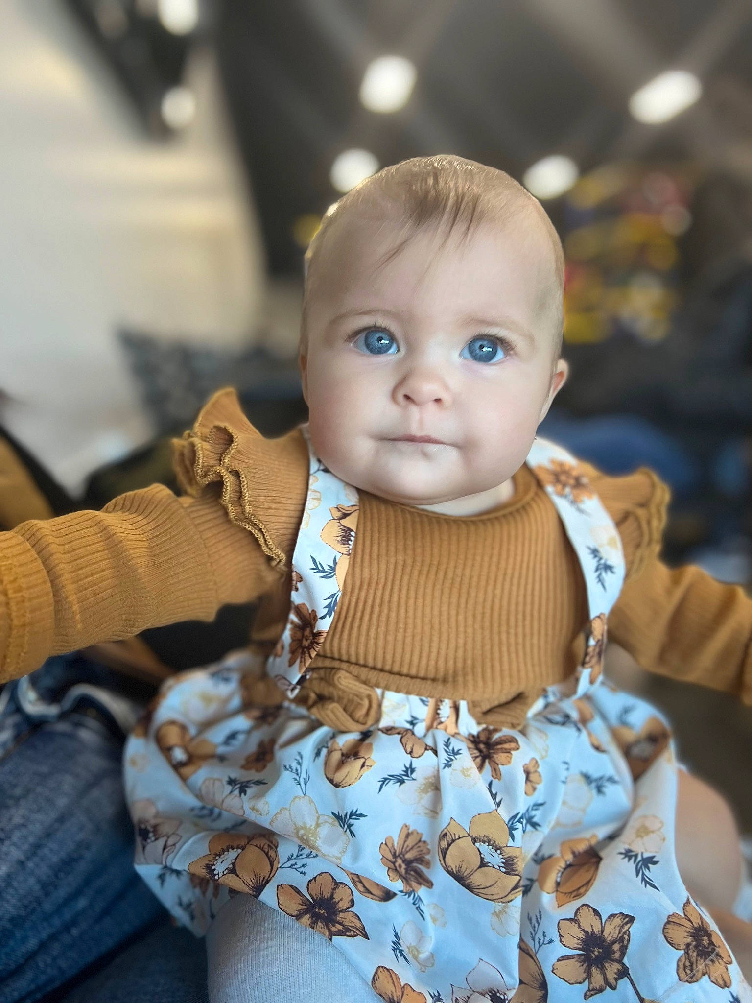 Magnolia joined the competition — help win amazing prizes! baby, baby_toddler_clothing, cheek, child, dress, electric_blue, eye, fashion_design, fur, happy, iris, jewellery, lip, necklace, pattern, person, sitting, skin, sleeve, toddler