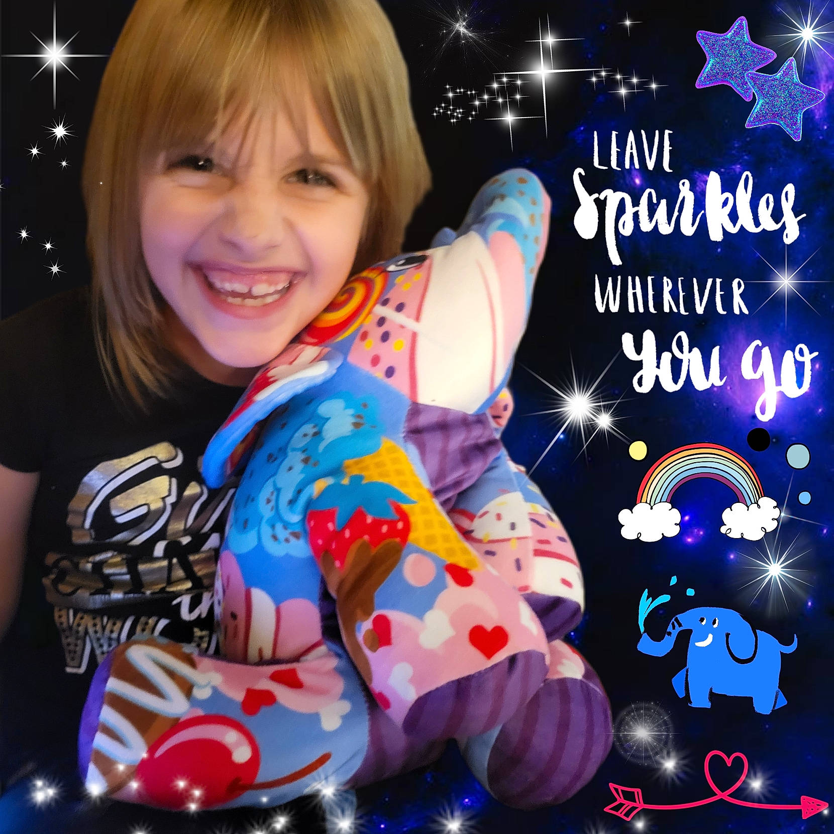 Katerina joined the competition — help win amazing prizes! baby_toddler_clothing, bangs, child, christmas_eve, electric_blue, event, font, fun, gesture, happy, holiday, joy, lap, ornament, pattern, person, sitting, sleeve, smile, t_shirt