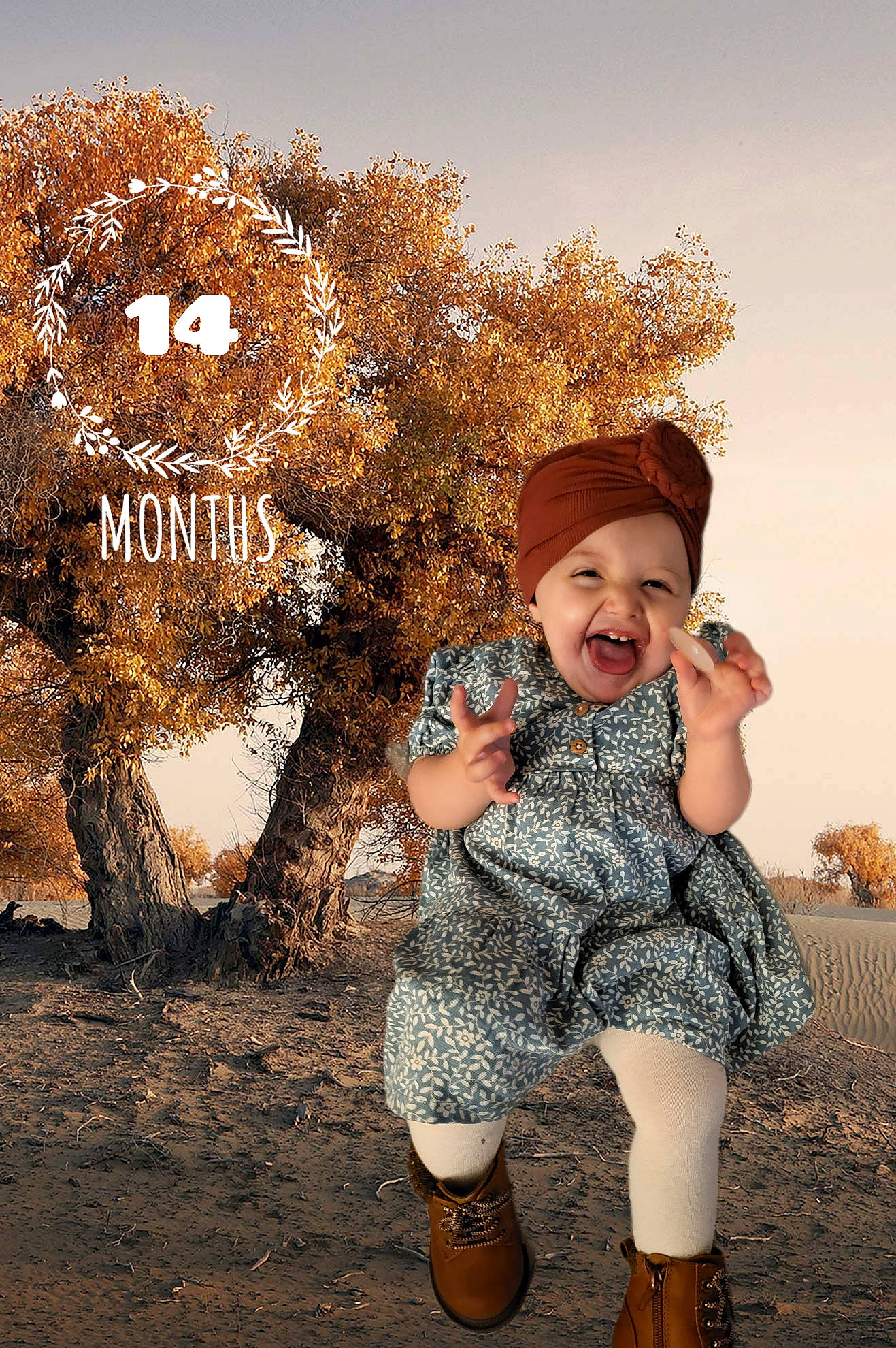 Ember joined the competition — help win amazing prizes! baby, boot, fawn, flash_photography, fun, grass, happy, headwear, human, human_leg, knee, landscape, leg, people_in_nature, person, sitting, sky, summer, thigh, toddler