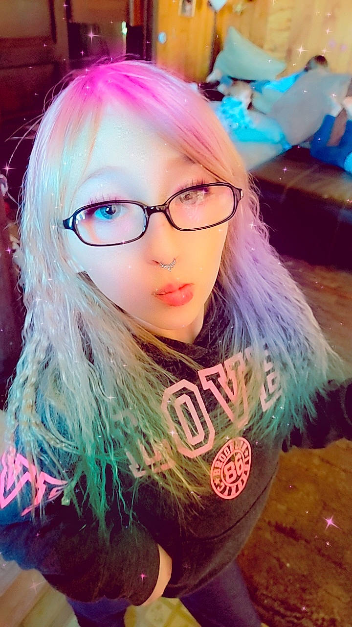 Vivene is registered to the contest to win money with this photo: bangs, black_hair, cool, electric_blue, eyebrow, eyelash, eyewear, flash_photography, fun, glasses, happy, hime_cut, lip, long_hair, magenta, person, pink, purple, selfie, vision_care