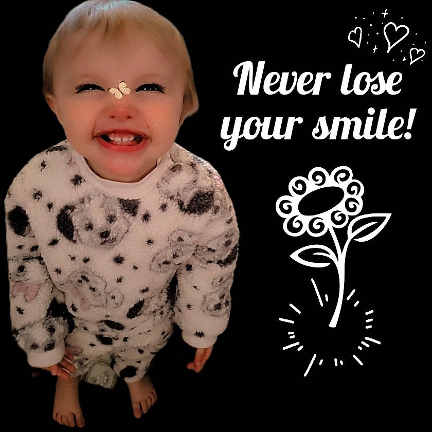 Ember joined the competition — help win amazing prizes! baby, baby_toddler_clothing, cheek, child, flash_photography, font, gesture, happy, joy, laugh, monochrome, monochrome_photography, pattern, person, photo_caption, portrait_photography, product, sitting, sleeve, smile