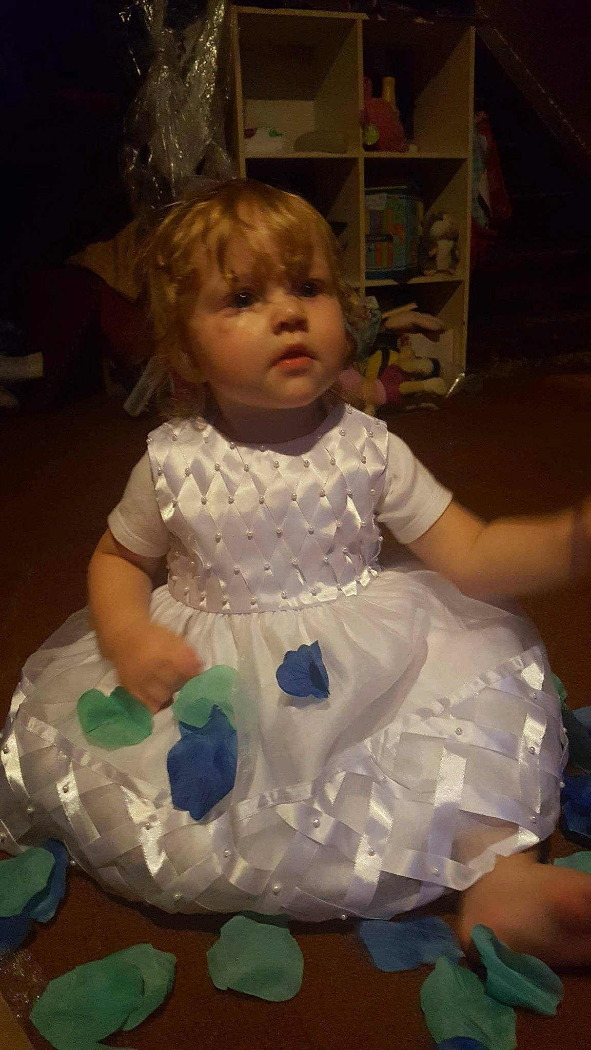 Amariah joined the competition — help win amazing prizes! baby, child, dress, person, sitting, toddler