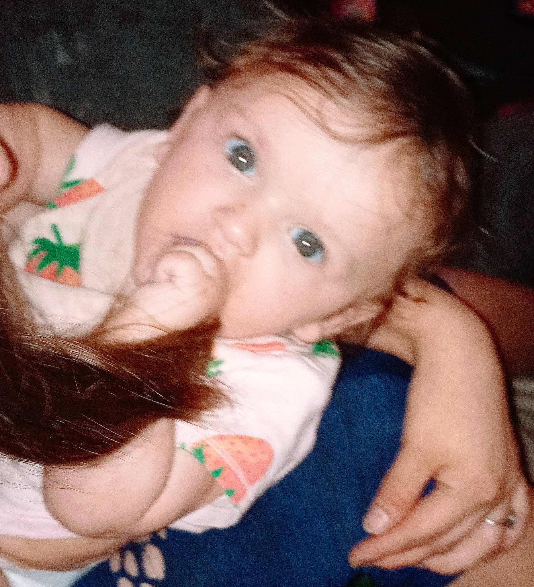 Karma is registered to the contest to win money with this photo: baby, baby_toddler_clothing, cheek, chin, ear, eye, eyebrow, eyelash, finger, gesture, grass, hair, hand, happy, iris, lip, mouth, nose, person, skin