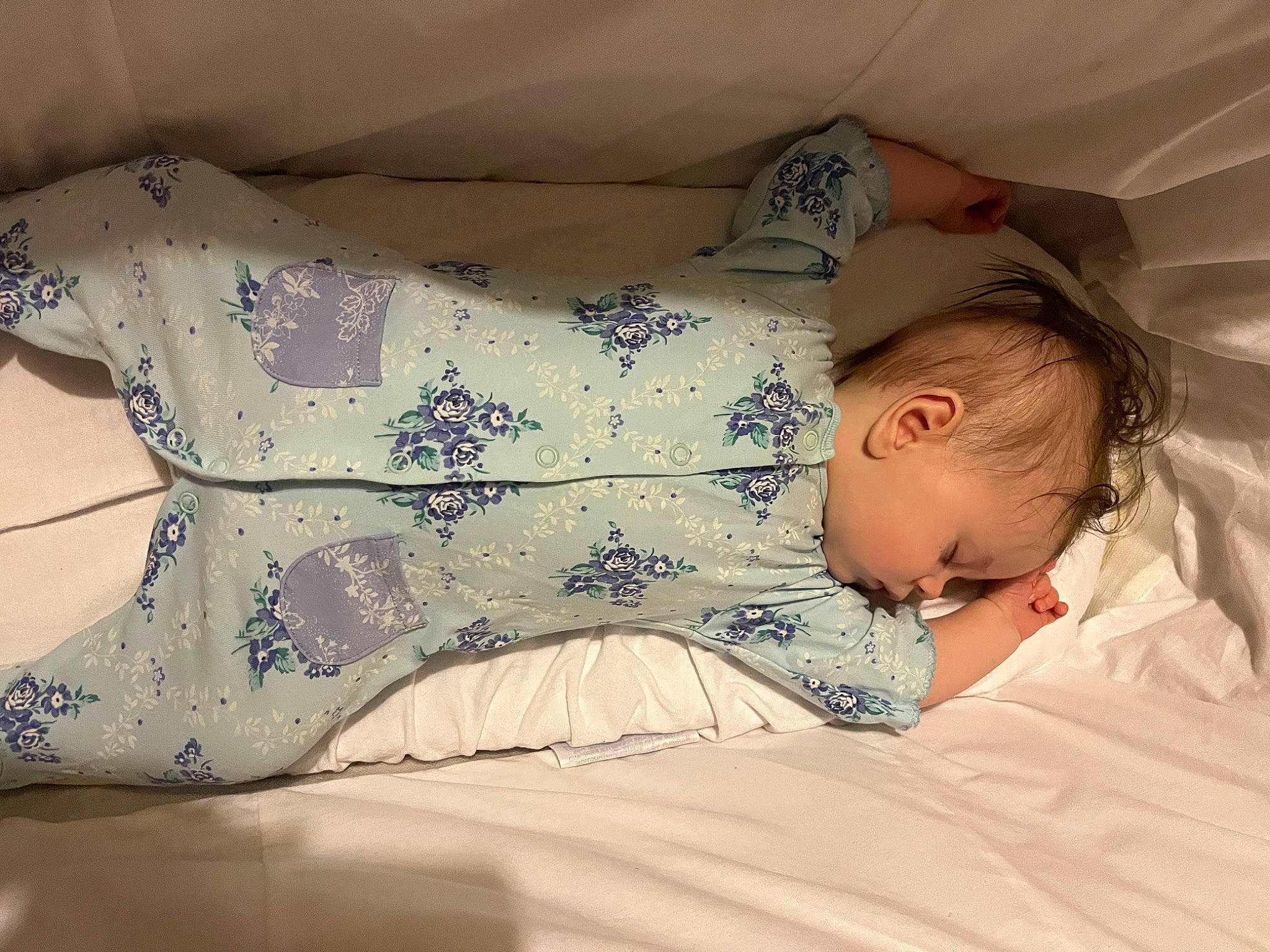Olivia-mae joined the competition — help win amazing prizes! arm, baby, baby_sleeping, baby_toddler_clothing, bed, bed_sheet, bedding, bedtime, child, comfort, couch, finger, hand, human_body, linens, pattern, person, sleeve, t_shirt, textile