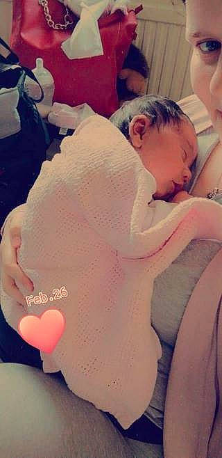 Nevaeh is registered to the contest to win money with this photo: baby, baby_sleeping, chest, child, cloud, comfort, ear, face, gesture, happy, human_body, lip, mouth, neck, nose, person, pink, shoulder, skin, thumb