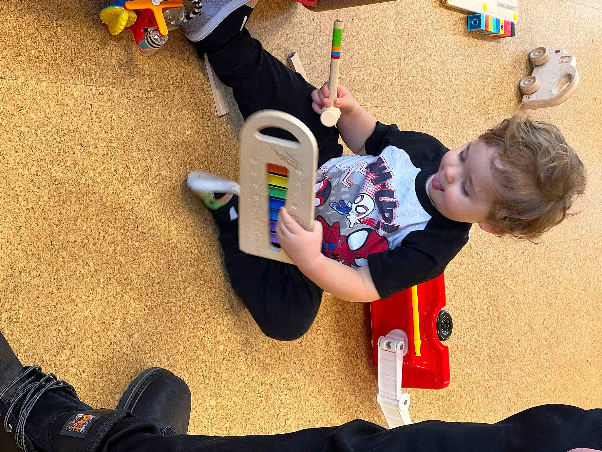 Richard joined the competition — help win amazing prizes! baby, carmine, chair, child, flooring, fun, happy, joint, leg, leisure, person, play, room, sharing, sitting, snapshot, sneakers, sock, t_shirt, thigh